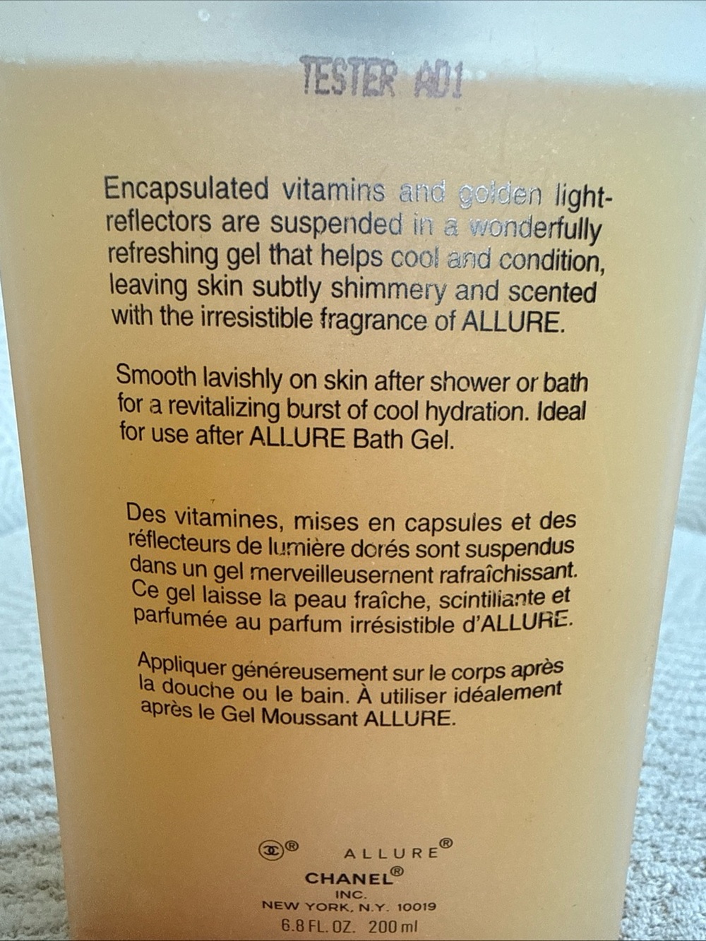 Allure Chanel Cooling Body Tonic - Picture 2 of 12